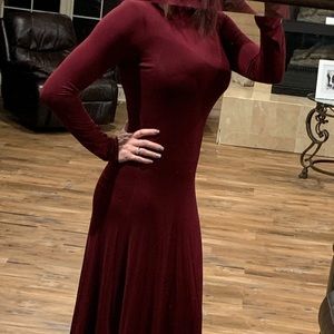 JustFab high low long sleeve dress